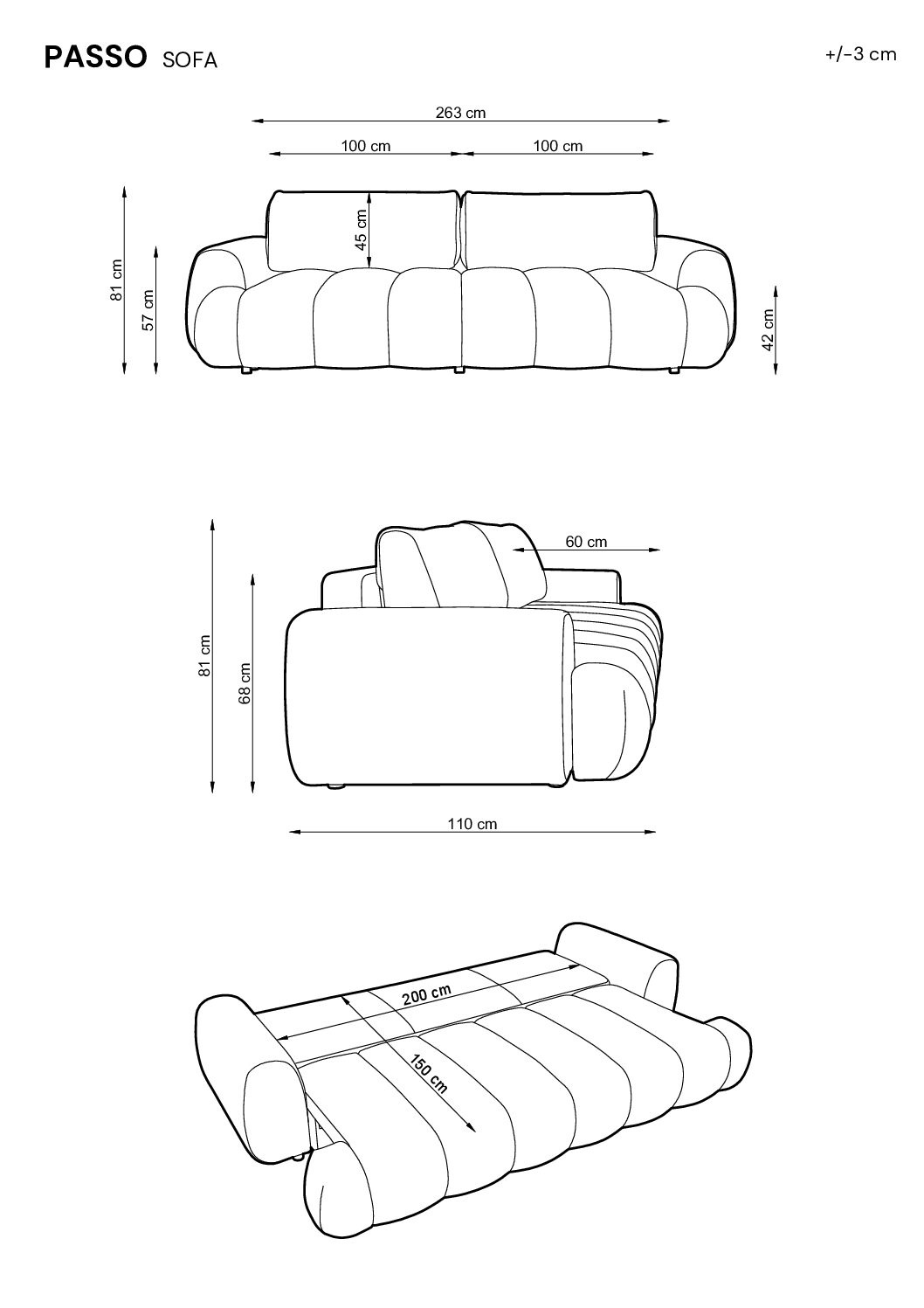 POSSO sofa - Slika 5